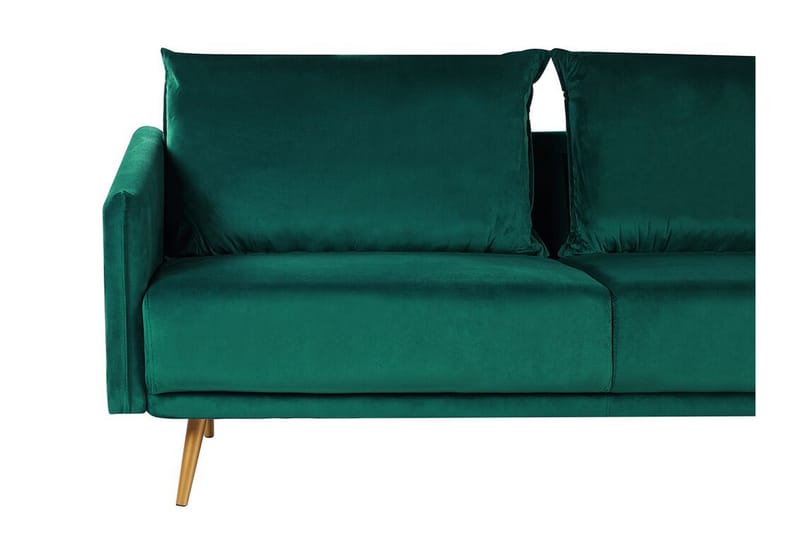 Maurana 3-seters Sofa - Fløyel/Grønn - Møbler - Sofaer - Sofa 3 seter