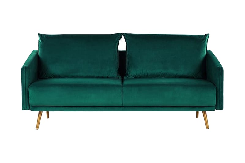 Maurana 3-seters Sofa - Fløyel/Grønn - Møbler - Sofaer - Sofa 3 seter