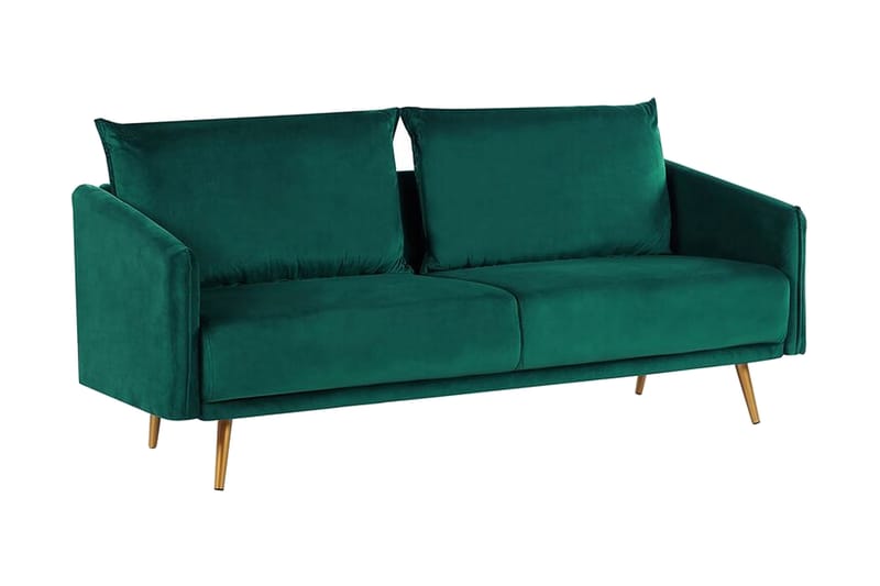 Maurana 3-seters Sofa - Fløyel/Grønn - Møbler - Sofaer - Sofa 3 seter