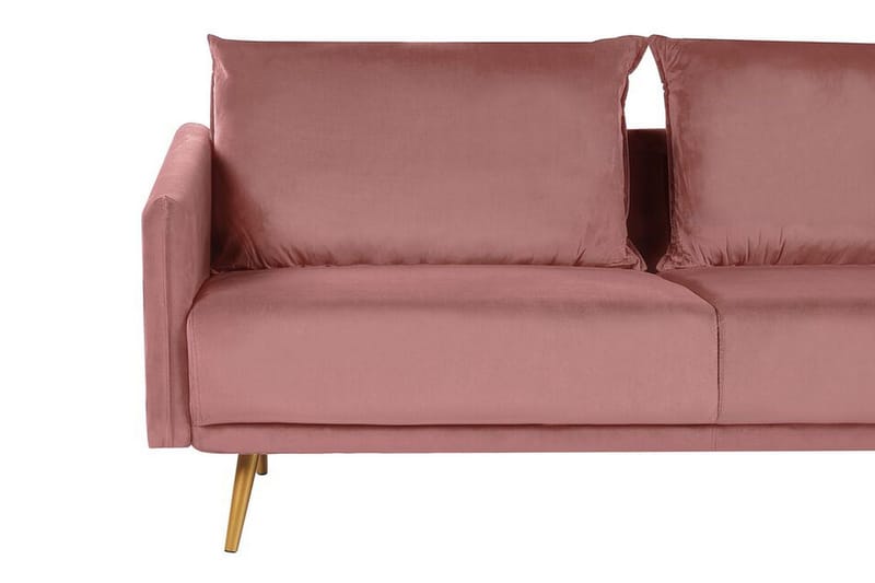 Maurana 3-seters Sofa - Fløyel/Rosa - Møbler - Sofaer - Sofa 3 seter