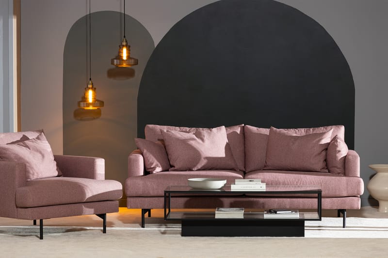 Menard 3-seter Sofa - Lilla - Møbler - Sofaer - Sofa 3 seter