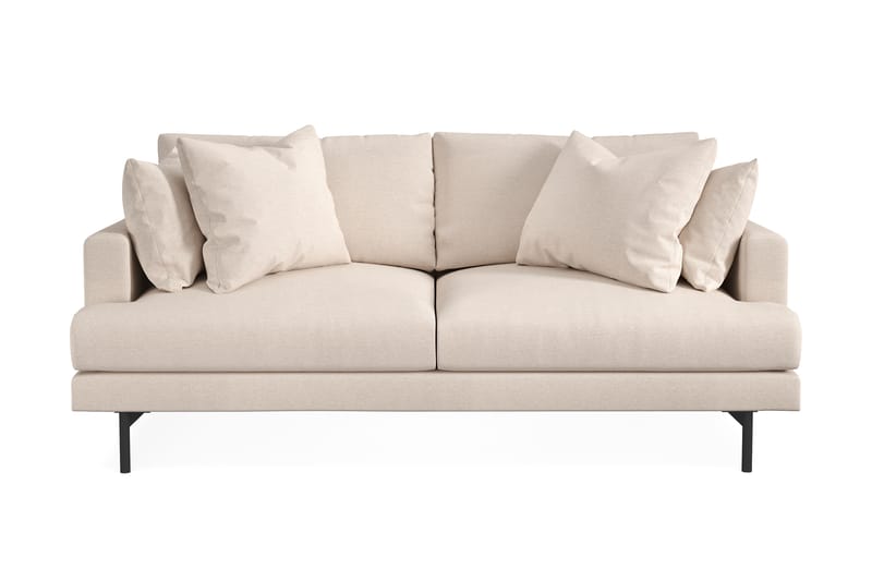 Menard Dyp 3-seters Sofa 205 cm bred - Lys Beige / Natur - Møbler - Sofaer - Sofa 3 seter