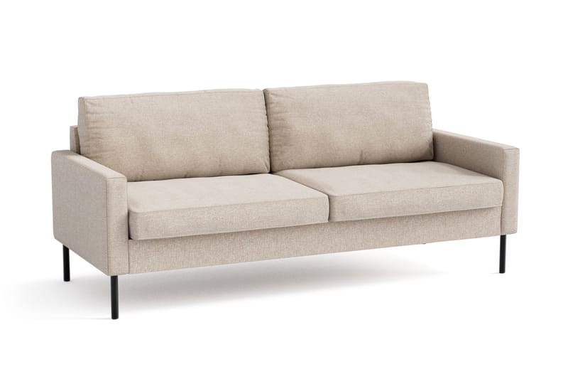 Nevada Liten 3-seters Sofa 198 cm bred - Lys Beige - Møbler - Sofaer - Sofa 3 seter