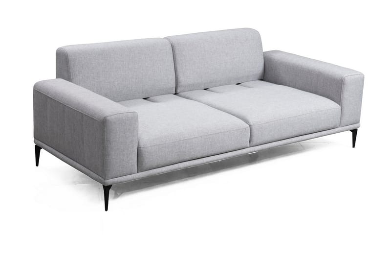 Nikeala 3-seters Sofa - Grå/Svart - Møbler - Sofaer - Sofa 3 seter