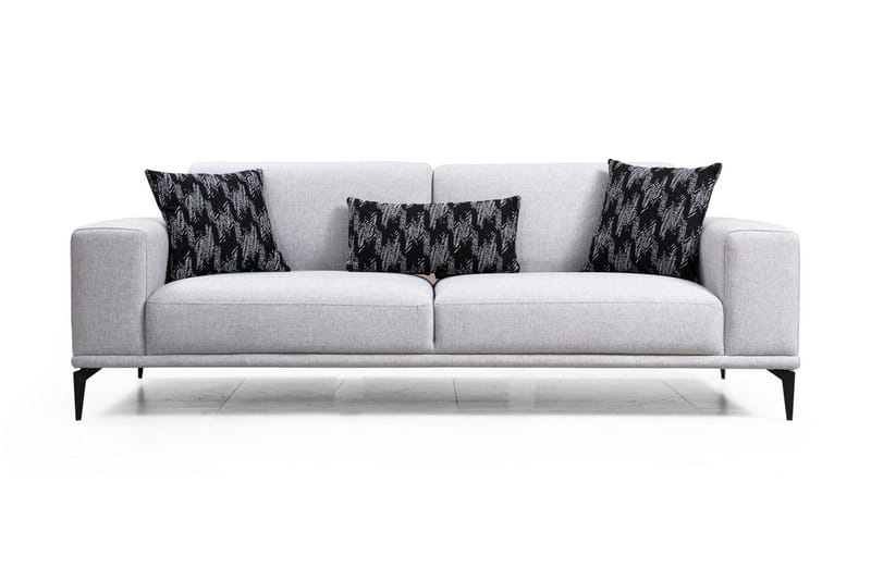 Nikeala 3-seters Sofa - Grå/Svart - Møbler - Sofaer - Sofa 3 seter