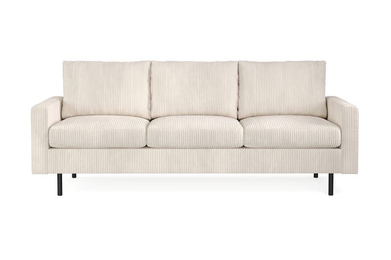 Peppe 3-seters Manchester Sofa 200 cm bred - Beige - Møbler - Sofaer - Sofa 3 seter