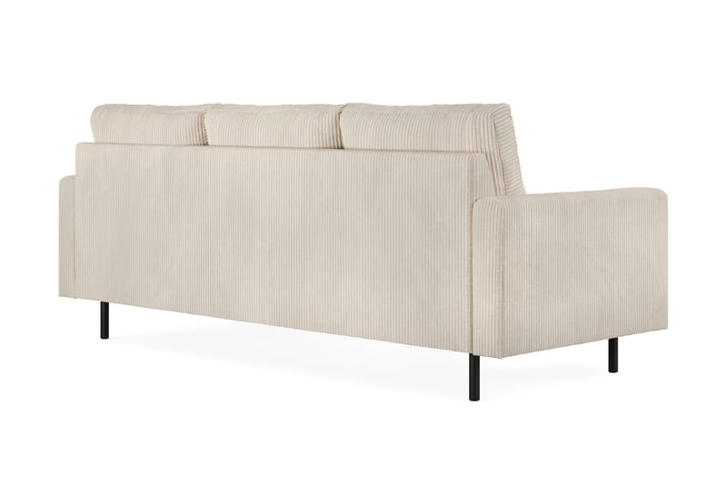 Peppe 3-seters Manchester Sofa 200 cm bred - Beige - Møbler - Sofaer - Sofa 3 seter