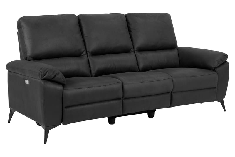 Ranas 3-seters Sofa Elektrisk - Grå/Svart - Møbler - Sofaer - Sofa 3 seter