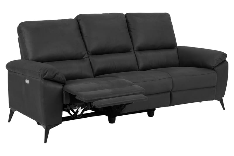 Ranas 3-seters Sofa Elektrisk - Grå/Svart - Møbler - Sofaer - Sofa 3 seter