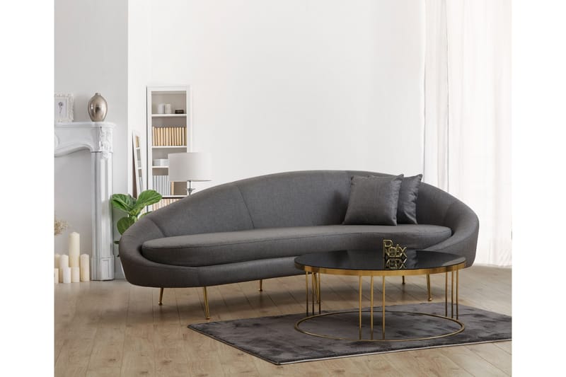 Revelstoke Buet Sofa 3-seter - Mørkegrå - Møbler - Sofaer - Sofa 3 seter