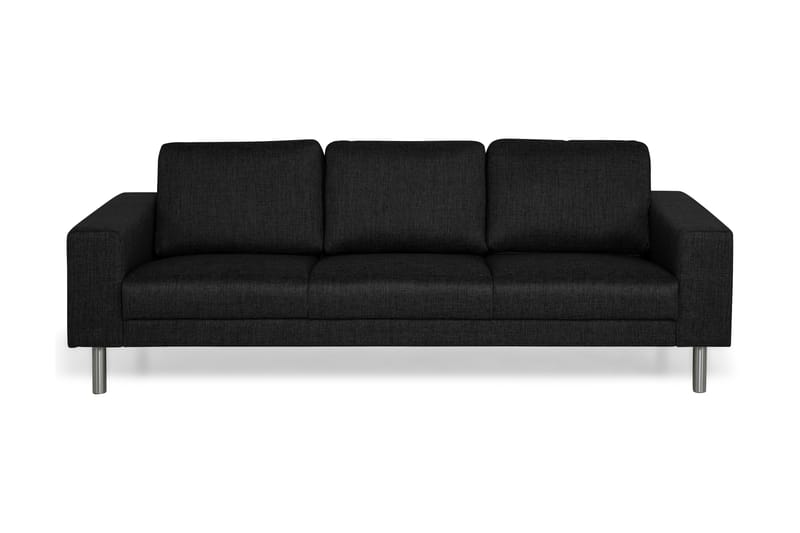 Runsala 3-seters Sofa - Svart - Møbler - Sofaer - Sofa 3 seter