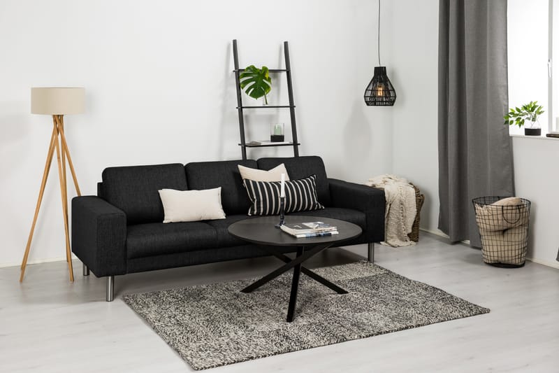 Runsala 3-seters Sofa - Svart - Møbler - Sofaer - Sofa 3 seter