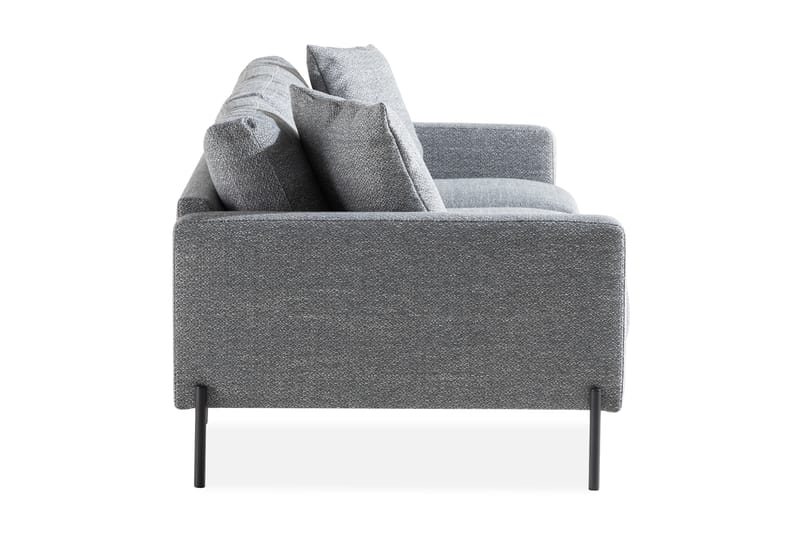 Skonsam 3-seters Sofa med Pynteputer - Grå - Møbler - Sofaer - Sofa 3 seter