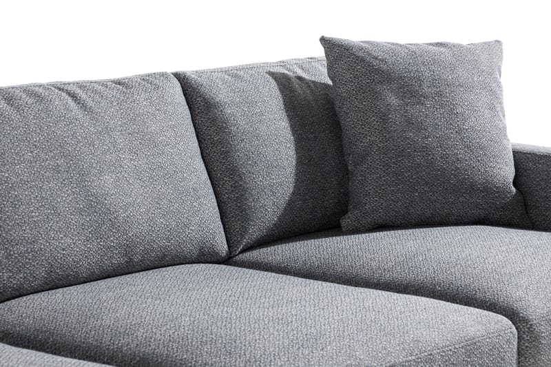 Skonsam 3-seters Sofa med Pynteputer - Grå - Møbler - Sofaer - Sofa 3 seter