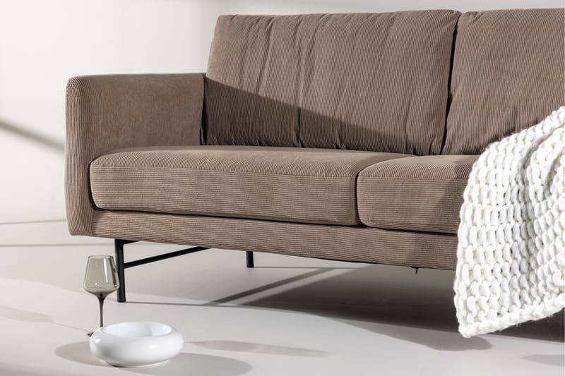 Sky 3-seters Sofa - Brun - Sofa 3 seter