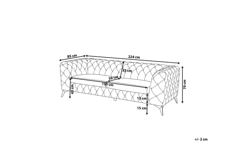 Sotra Sofa 2-4 Seter - Rød - Møbler - Sofaer - Sofa 3 seter