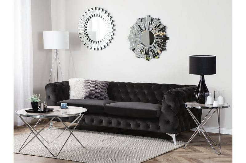 Sotra Sofa 2-4 Seter - Svart - Sofa 3 seter