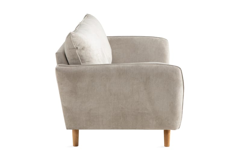 Trend Luksus 3-seter Moderne Sofa 224 cm Bred - Beige - Møbler - Sofaer - Sofa 3 seter