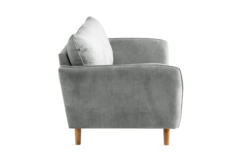 Trend Lyx 3-seter Sofa - Grå/Eik - Møbler - Sofaer - Sofa 3 seter