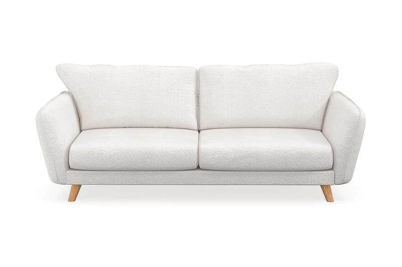 Trend Lyx 3-seter Sofa - Hvit|Bouclé - Sofa 3 seter