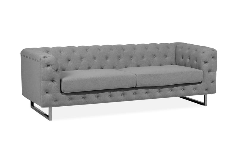 Vissland Sofa 3-Seter - Grå - Møbler - Sofaer - Sofa 3 seter