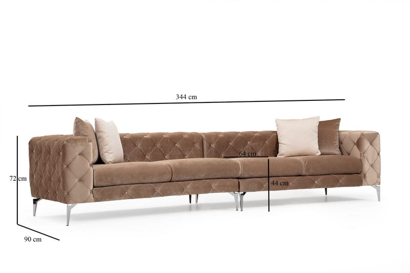 Beachport Sofa 4-seters - Beige - Møbler - Sofaer - 4 seter sofa