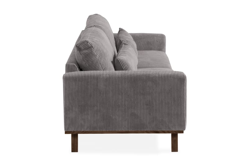 Copenhagen 4-seter Sofa Cordfløyel - Grå - 4 seter sofa