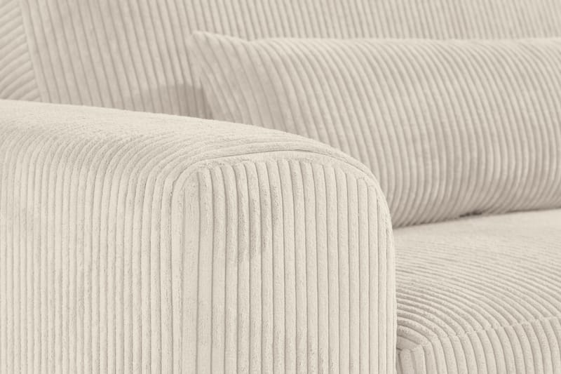 Copenhagen 4-seters Cordfløyelsofa - Beige - 4 seter sofa