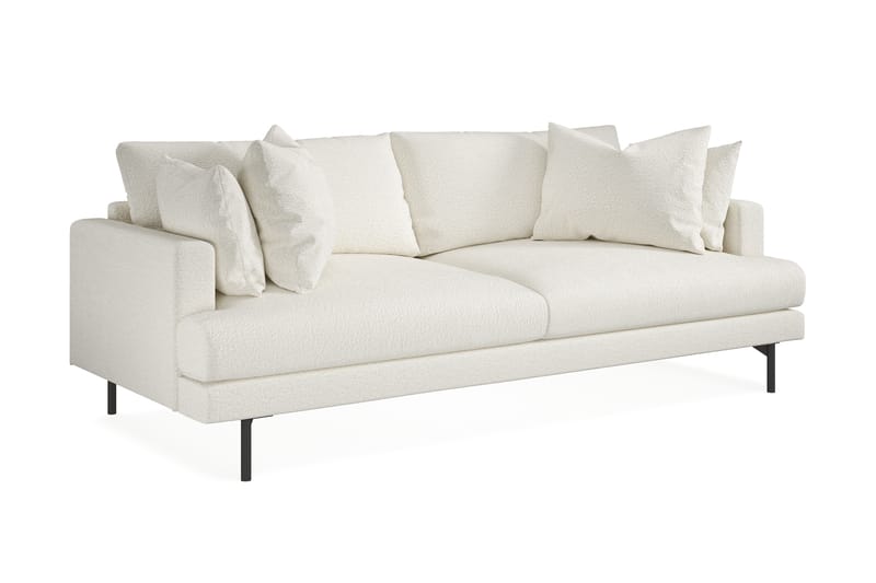 Menard Dyp 4-seters Sofa 225 cm bred - Beige / Hvit - Møbler - Sofaer - 4 seter sofa