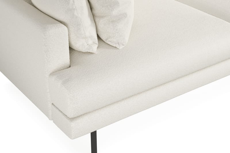 Menard Dyp 4-seters Sofa 225 cm bred - Beige / Hvit - Møbler - Sofaer - 4 seter sofa