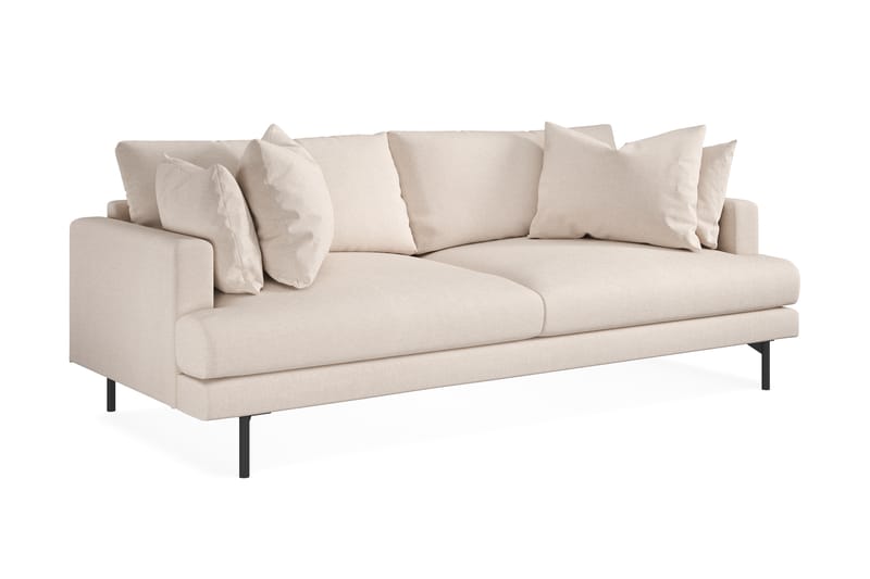 Menard Dyp 4-seters Sofa 225 cm bred - Lys Beige / Natur - Møbler - Sofaer - 4 seter sofa