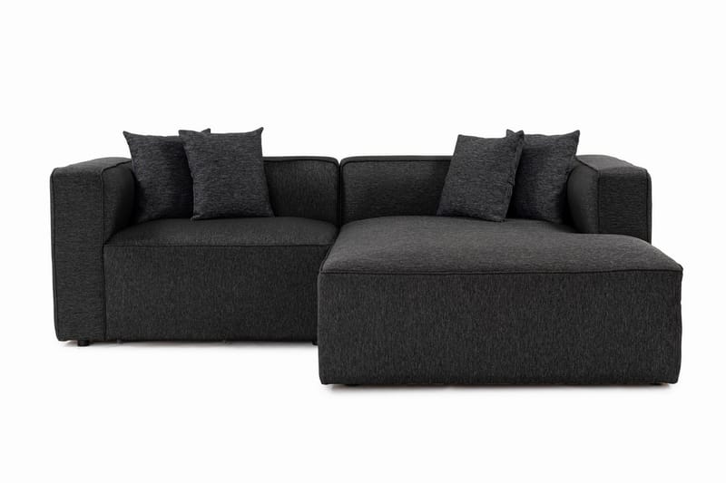 Abbas 4-seters Sofa med Divan - Antrasitt - Møbler - Sofaer - Sofa med sjeselong