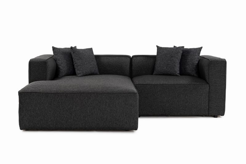 Abbas 4-seters Sofa med Divan - Antrasitt - Møbler - Sofaer - Sofa med sjeselong