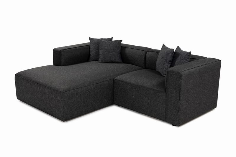 Abbas 4-seters Sofa med Divan - Antrasitt - Møbler - Sofaer - Sofa med sjeselong