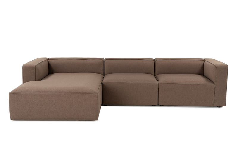 Abbas 4-seters Sofa med Divan - Brun - Møbler - Sofaer - Sofa med sjeselong