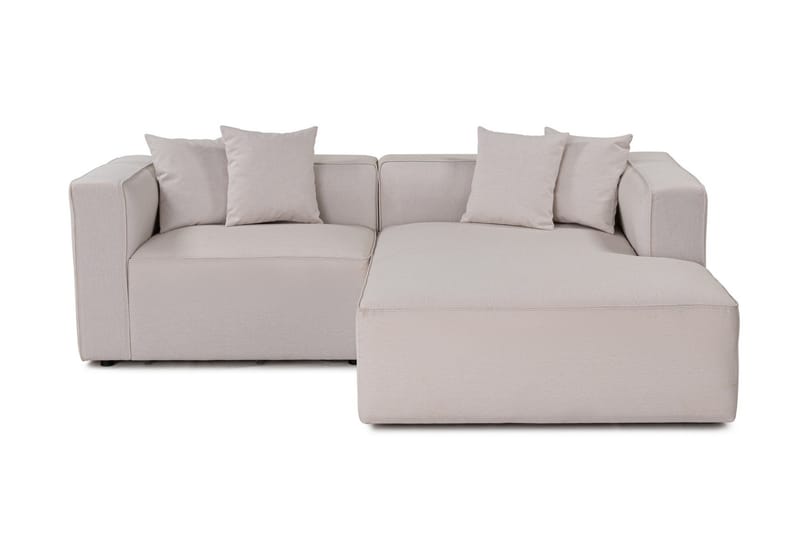 Abbas 4-seters Sofa med Divan - Ecru - Møbler - Sofaer - Sofa med sjeselong