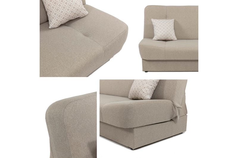 Abron Sofa 3-seter - Beige - Møbler - Sofaer - Sofa 3 seter