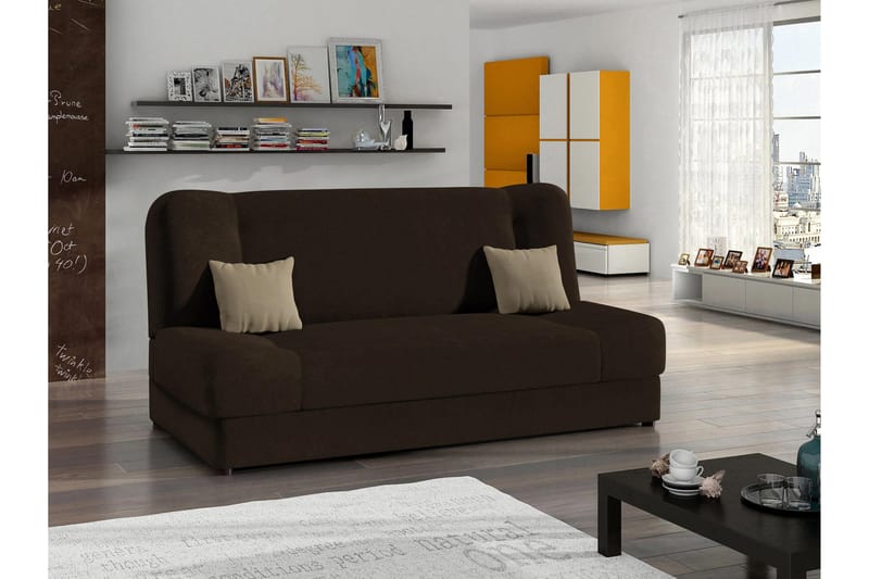 Abron Sofa 3-seter - Brun/Beige - Møbler - Sofaer - Sofa 3 seter