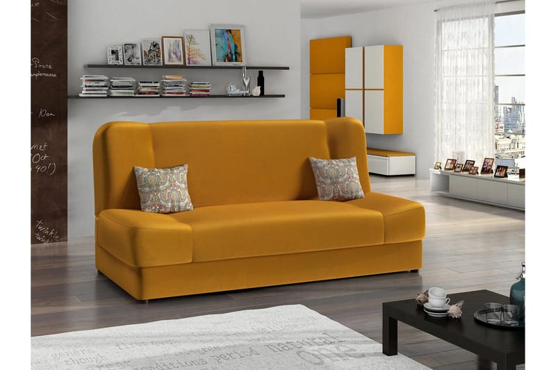 Abron Sofa 3-seter - Oransje/Flerfarget - Møbler - Sofaer - Sofa 3 seter