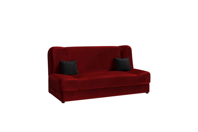 Abron Sofa 3-seter - Rød/Svart - Møbler - Sofaer - Sofa 3 seter