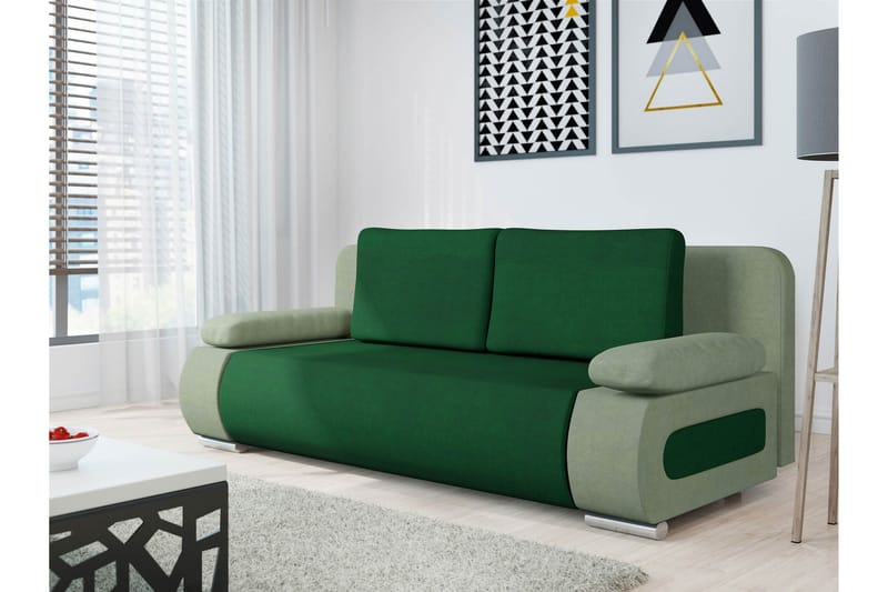 Adelma Sofa 3-seter - Grønn - Møbler - Sofaer - Sofa 3 seter