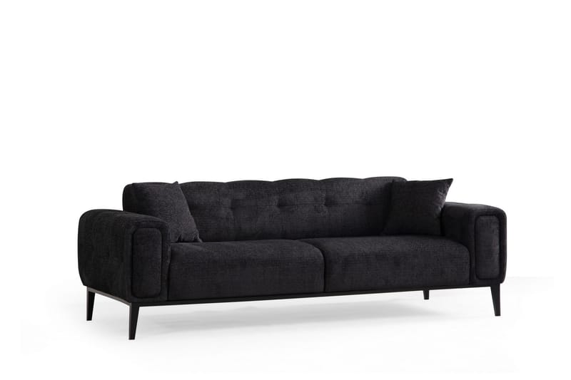 Adelphe 4-seters Sovesofa - Svart - Møbler - Sofaer - Sovesofaer