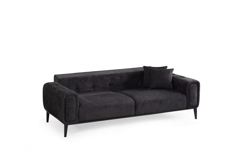 Adelphe 4-seters Sovesofa - Svart - Møbler - Sofaer - Sovesofaer