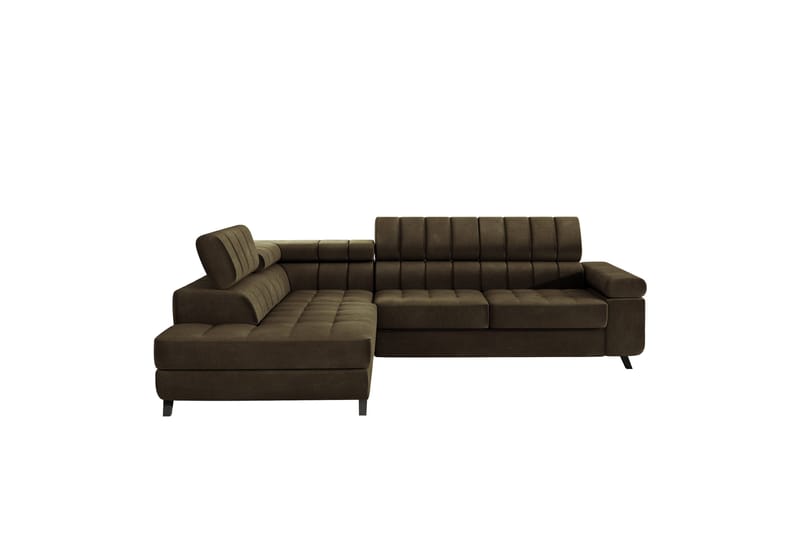 Amshyttan Sofa med Sjeselong 3-seter - Brun - Møbler - Sofaer - Sofa med sjeselong