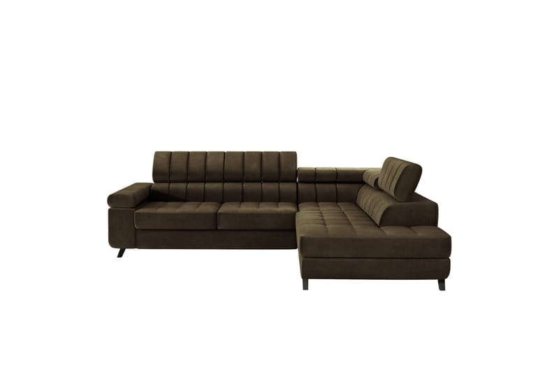 Amshyttan Sofa med Sjeselong 3-seter - Brun - Møbler - Sofaer - Sofa med sjeselong