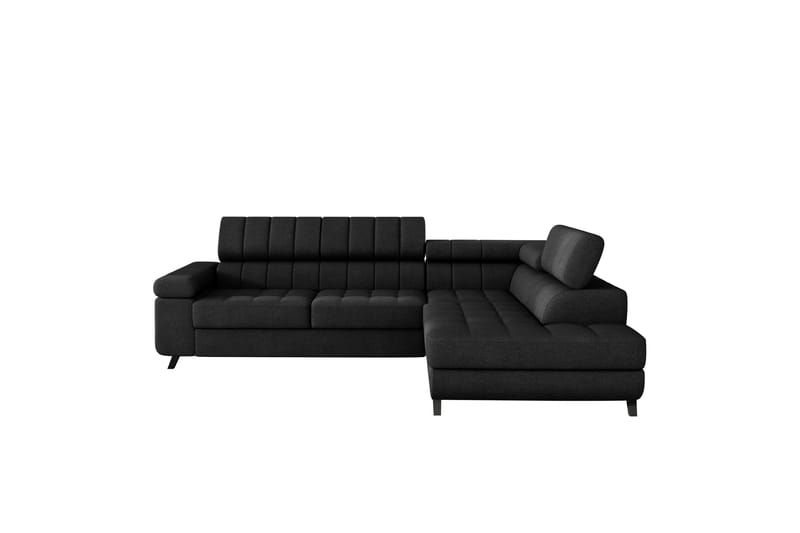 Amshyttan Sofa med Sjeselong 3-seter - Svart - Møbler - Sofaer - Sofa med sjeselong