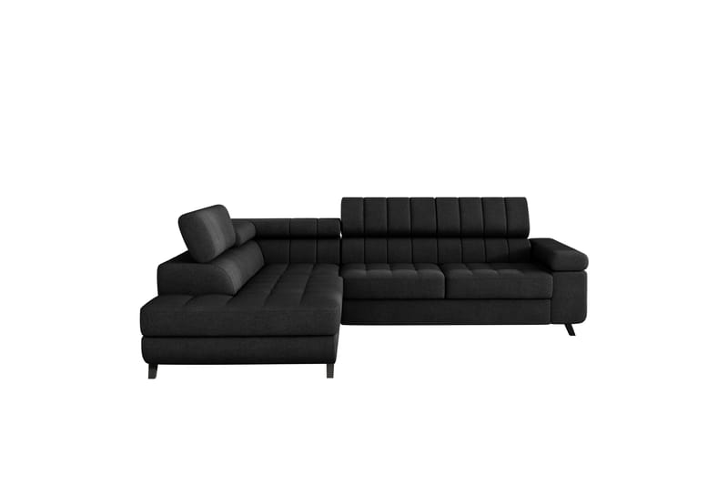 Amshyttan Sofa med Sjeselong 3-seter - Svart - Møbler - Sofaer - Sofa med sjeselong