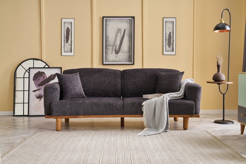 Arman 3-seters Sofa - Antrasitt - Møbler - Sofaer - Sofa 3 seter