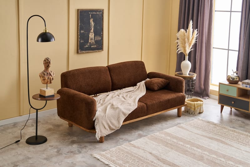 Arman 3-seters Sofa - Brun - Møbler - Sofaer - Sofa 3 seter