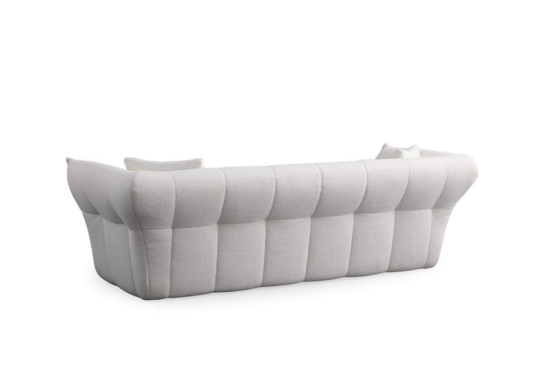 Azzo 3-seters Sofa - Hvit - Møbler - Sofaer - Sofa 3 seter